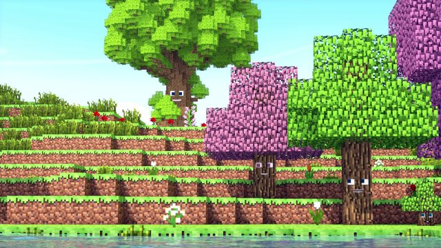 Talking Blocks Trees (Minecraft Animation)