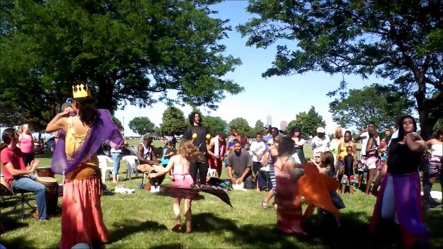 Cleveland drum circle on Fathers Day june 15 2014