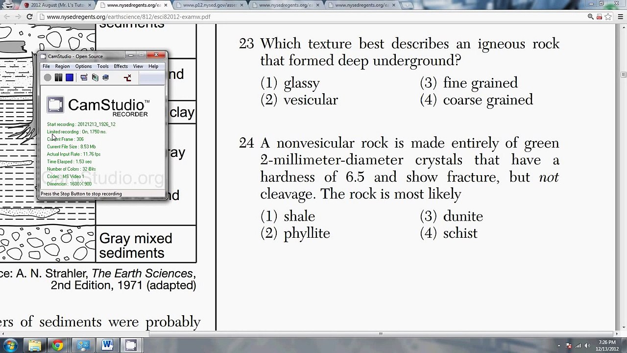 Physical Setting/Earth Science Regents 812 #24