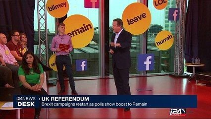 Brexit campaigns restart as polls show boost to Remain