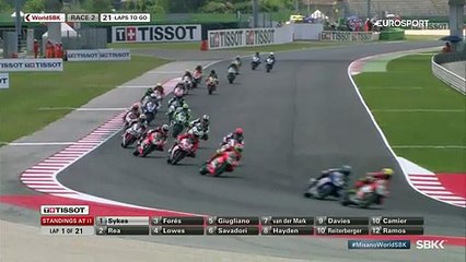 Superbike 2. yarış: Reiterberger yürekleri ağızlara getirdi