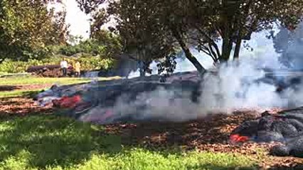 Lava flows in Pahoa - Eruption Update