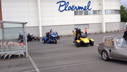 Balade moto solidaire de Saint-Nazaire à Dinard