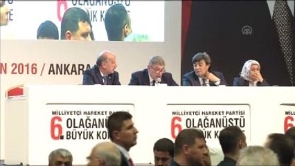 MHP'de Çağrı Heyeti'nin Topladığı Olağanüstü Kongre Sona Erdi