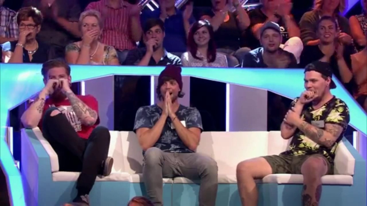 half shaved hippie on tv