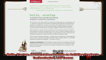 there is  Hello Startup A Programmers Guide to Building Products Technologies and Teams