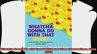 behold  Whatcha Gonna Do with That Duck And Other Provocations 20062012