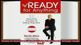 behold  Ready for Anything 52 Productivity Principles for Getting Things Done