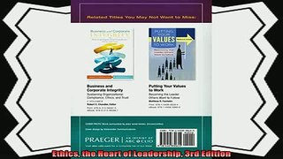 different   Ethics the Heart of Leadership 3rd Edition