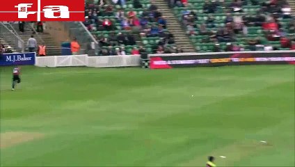 Shahid Afridi batting against Somerset