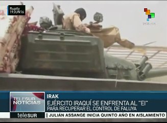 Ejército iraquí se enfrenta al DAESH para recuperar control de Faluya