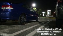 R35 GTR Bolt-ons 585whp vs Hybrid Werks Civic 600 whp