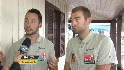 Ciclistas belgas param em Florianópolis durante volta ao mundo