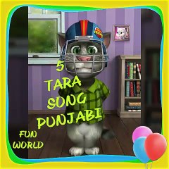 Talking Tom singing 5 Tara Punjabi funny song must watch