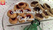 Sablés Moulés à la Confiture - Round Shortbread Cookies with Jam - حلوى الصابلي بالمربى