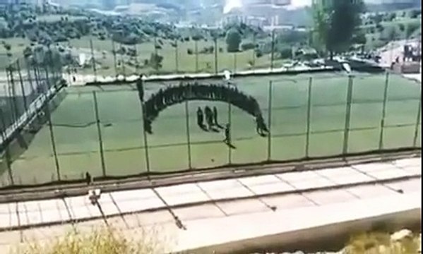 Kastamonu Polis Meslek Yüksekokulu 14.Dönem meskun mahallere giriş eğitimi Ay Yıldız gösterisi