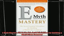 behold  EMyth Mastery The Seven Essential Disciplines for Building a World Class Company