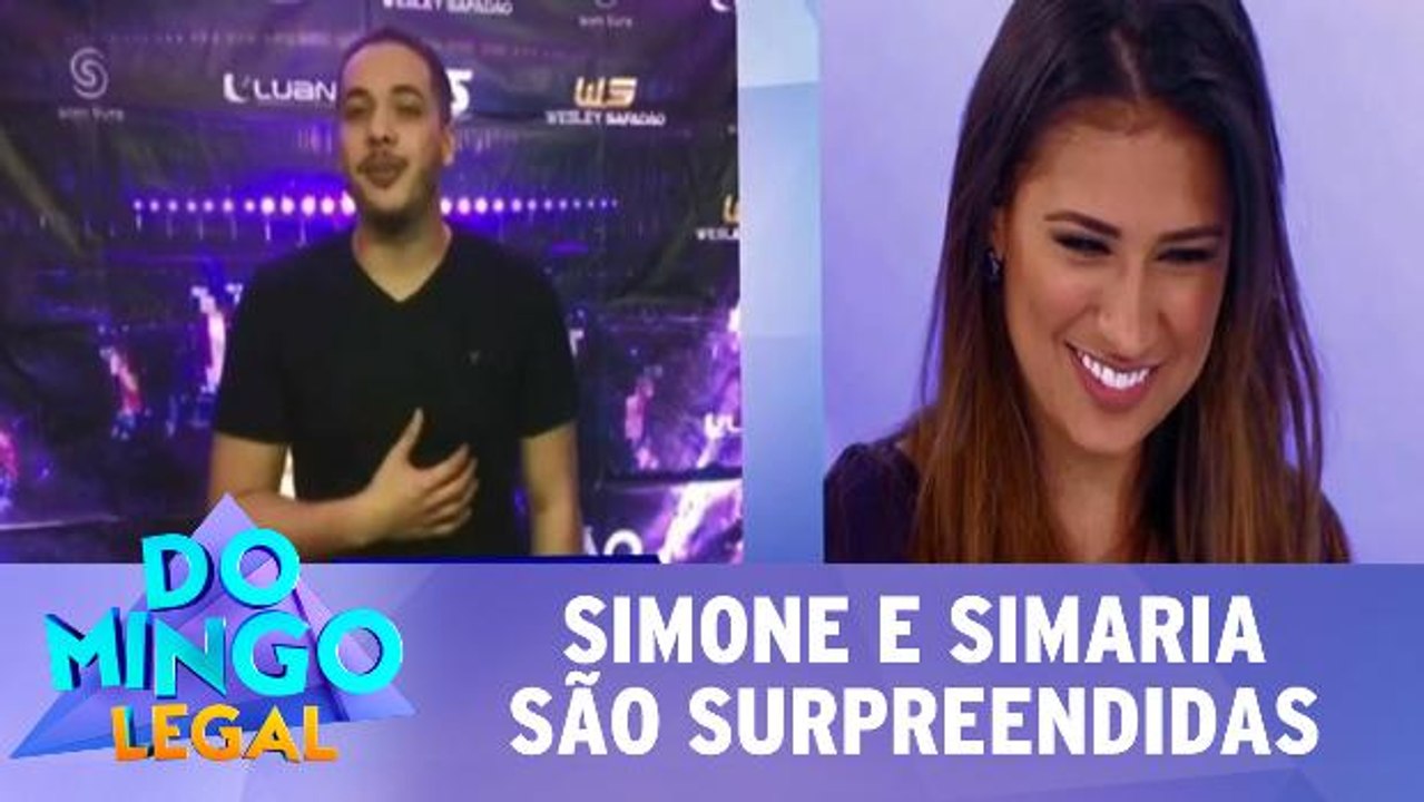 Simone e Simaria são surpreendidas no Domingo Legal!