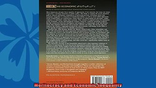 Read here Meritocracy and Economic Inequality