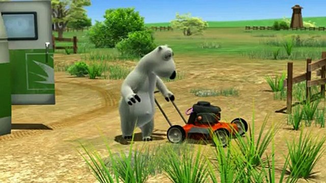 Çim biçme makinası - Sakar Ayı Bernard Bear