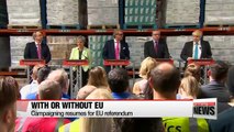 EU referendum campaign resumes in UK