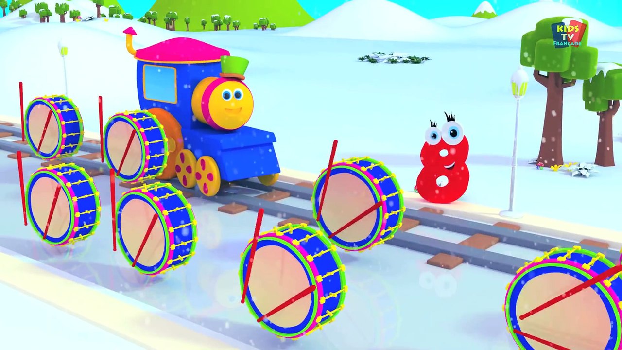 Bob, le train   compter le nombre avec le train de bob   enfants vidéo d'apprentissage