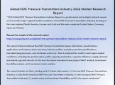 Global EMC Pressure Transmitters Industry 2016 Market Research Report