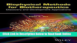 Download Biophysical Methods for Biotherapeutics: Discovery and Development Applications  Ebook Free
