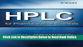 Download HPLC for Pharmaceutical Scientists  Ebook Free