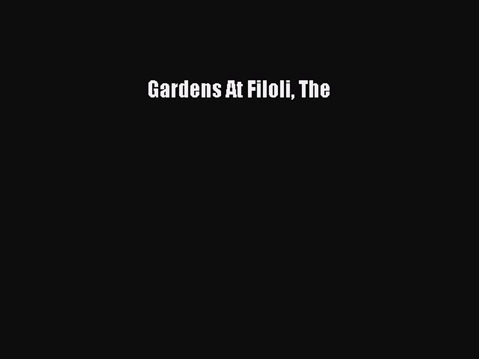 Read Gardens At Filoli The Ebook Free