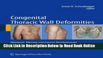 Read Congenital Thoracic Wall Deformities: Diagnosis, Therapy and Current Developments  Ebook Free