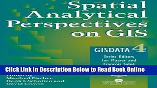 Read Spatial Analytical Perspectives on GIS (GISDATA)  Ebook Free