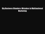 [PDF] Big Business Blunders: Mistakes in Multinational Marketing Download Online