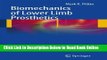 Read Biomechanics of Lower Limb Prosthetics  PDF Online