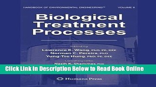Read Biological Treatment Processes: Volume 8 (Handbook of Environmental Engineering)  PDF Free