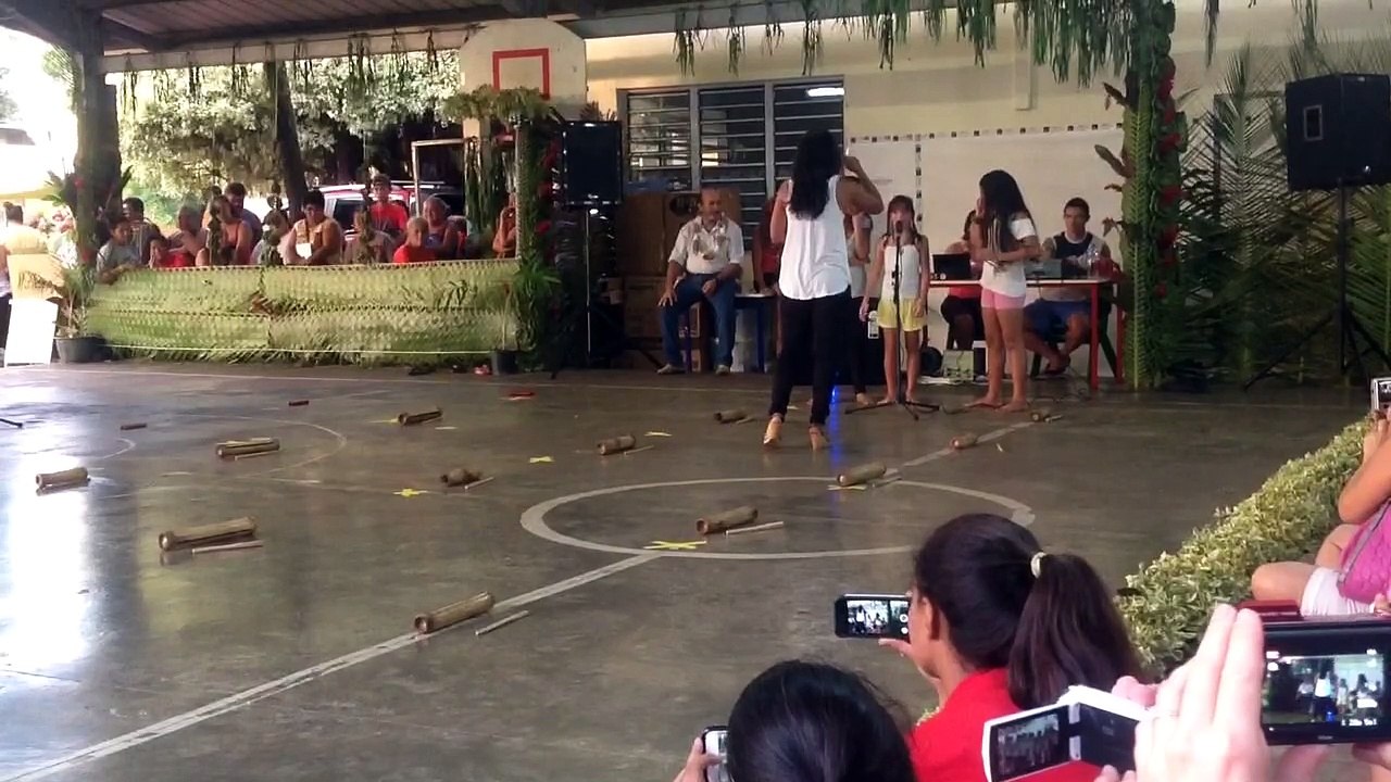 Fete de l'école Pirae centre Taaone Tahiti classe CM1 Moana