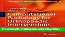 Read Computational Radiology for Orthopaedic Interventions (Lecture Notes in Computational Vision