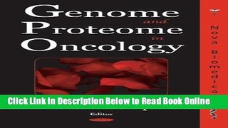 Read Genome And Proteome In Oncology  Ebook Free