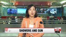Rain forecast in southern areas, extreme heat wave throughout central areas in Korea