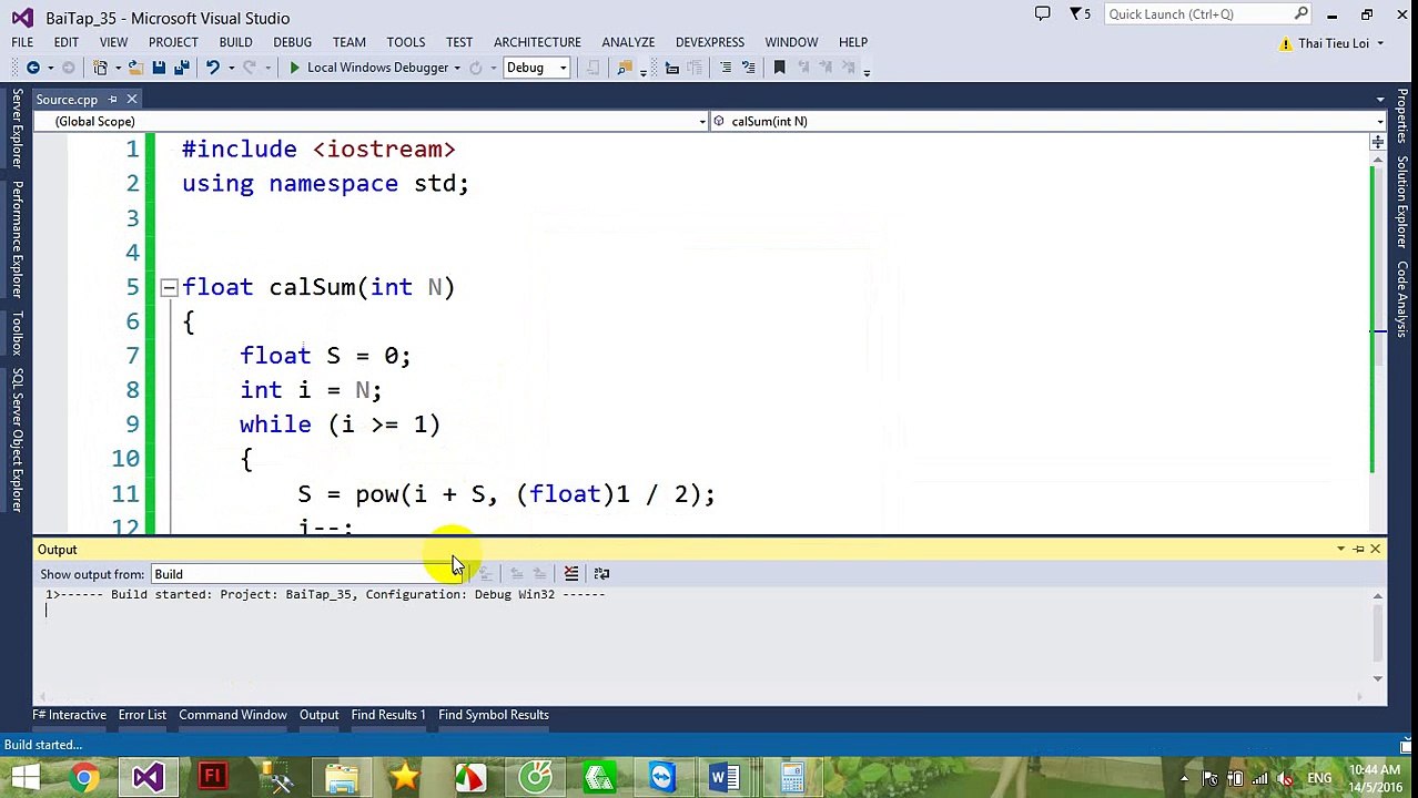 C/C++ | Bài tập 35 - S(n) = CanBac2(1+CanBac2(2 + CanBac2(3 + CanBac2(n)))