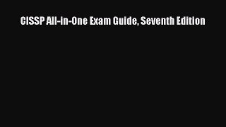 Download Books CISSP All-in-One Exam Guide Seventh Edition E-Book Free