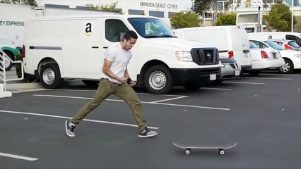 Tous les essais et chutes d'un Skateur pour réussir un Tricks - Laser Flip Triple Set BATTLE - Christian Flores