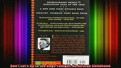 READ book  Dont Lets Go to the Dogs Tonight An African Childhood Full Free