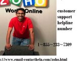 1-855-233-7309 ZOHO Mail Customer Support Helpline Number
