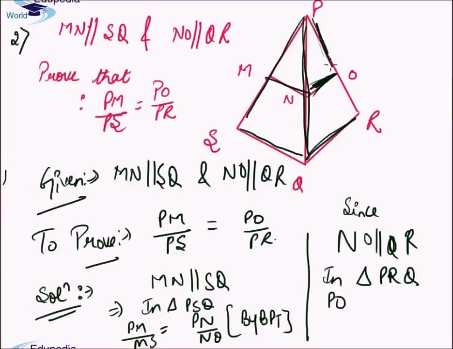 BPT (Basic Proportionality Theorem)- Examples