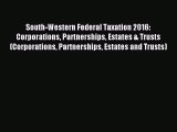 Read South-Western Federal Taxation 2016: Corporations Partnerships Estates & Trusts (Corporations