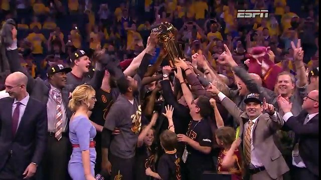 Les Cavs champions NBA : la remise du trophée