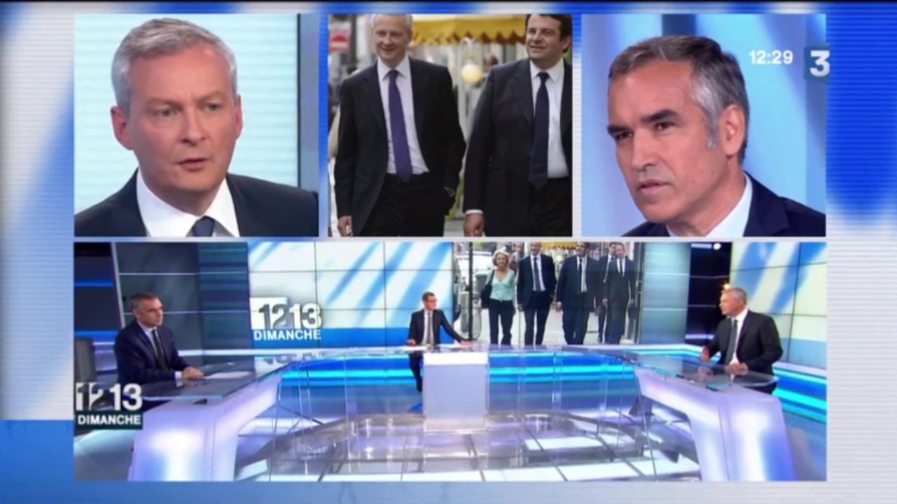 Primaire 2016 : "Thierry Solère fait un boulot formidable" selon Bruno Le Maire