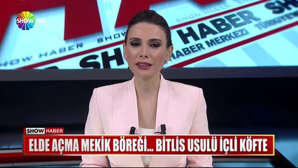 Elde açma "Mekik Böreği".. Bitlis usulü içli köfte
