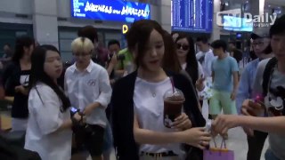 T-ARA arrived in Korea at Incheon airport